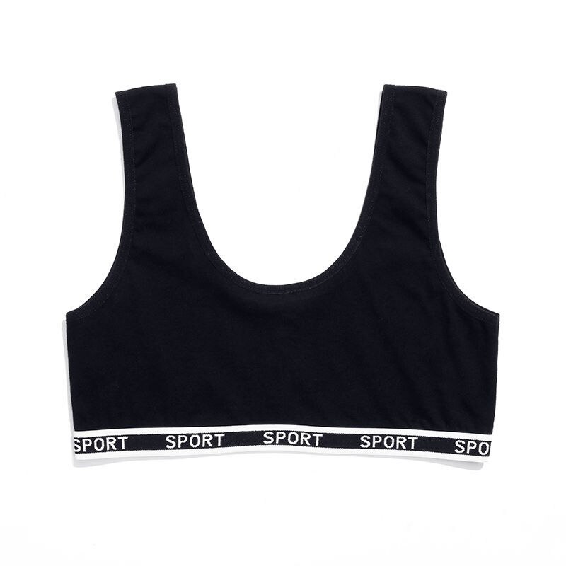 Kinderbeha katoenen meisjesbeha's ondergoed beha verstelbare schouderband tienerlingerie training zomer kleine meisjes grote 8-15y: 1