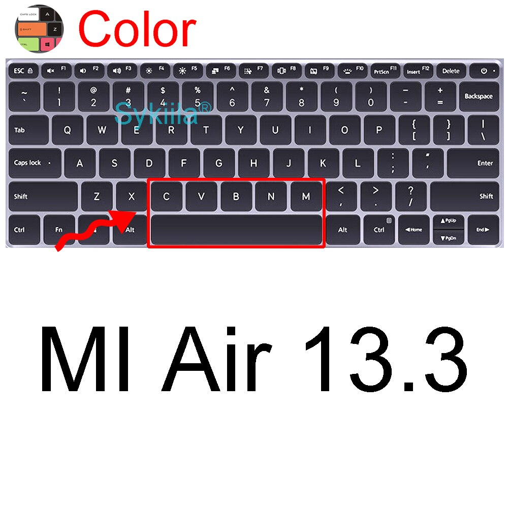 Klawiatura pokrywa dla Xiaomi MI Air 12.5 13.3 Pro 15X14 Gaming Ruby 15.6 Protector skórzane etui silikonowe TPU Laptop Notebook 2021: Color MI Air 13.3