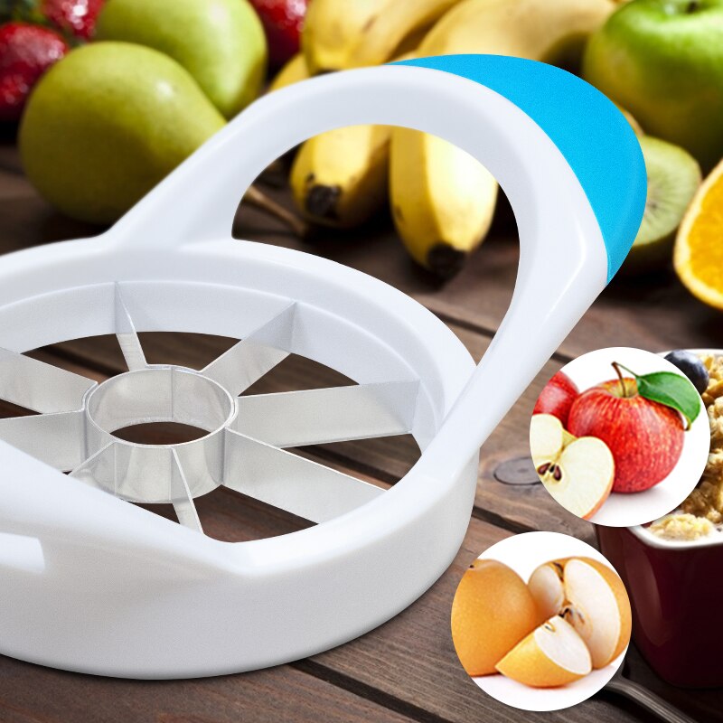 Trancheuse à 8 lames en acier inoxydable pour fruits, trancheur de pommes et poires, séparateur de fruits, Gadget de cuisine