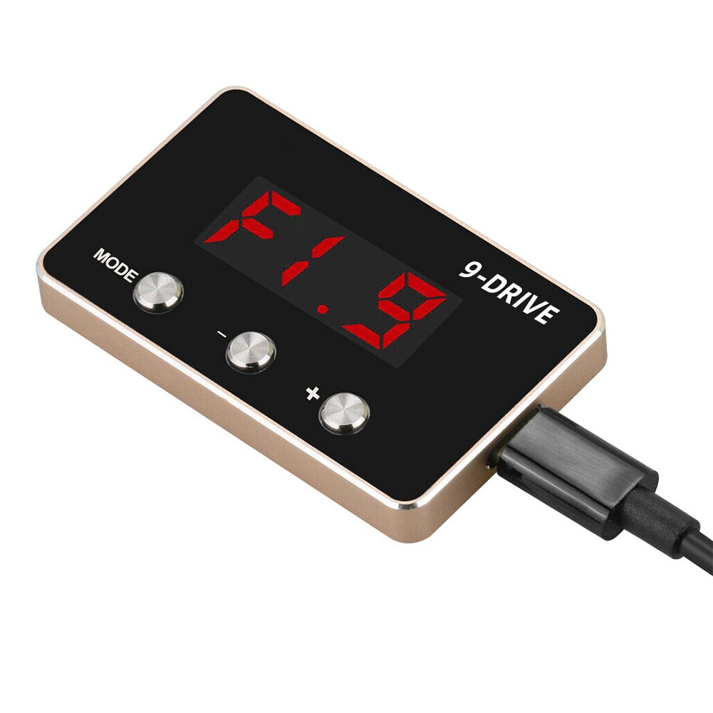 Plug And Play Throttle Controller Pedal Commander Car Electronic Power Converter Digital Display 9 Drives Racing LCD Screen