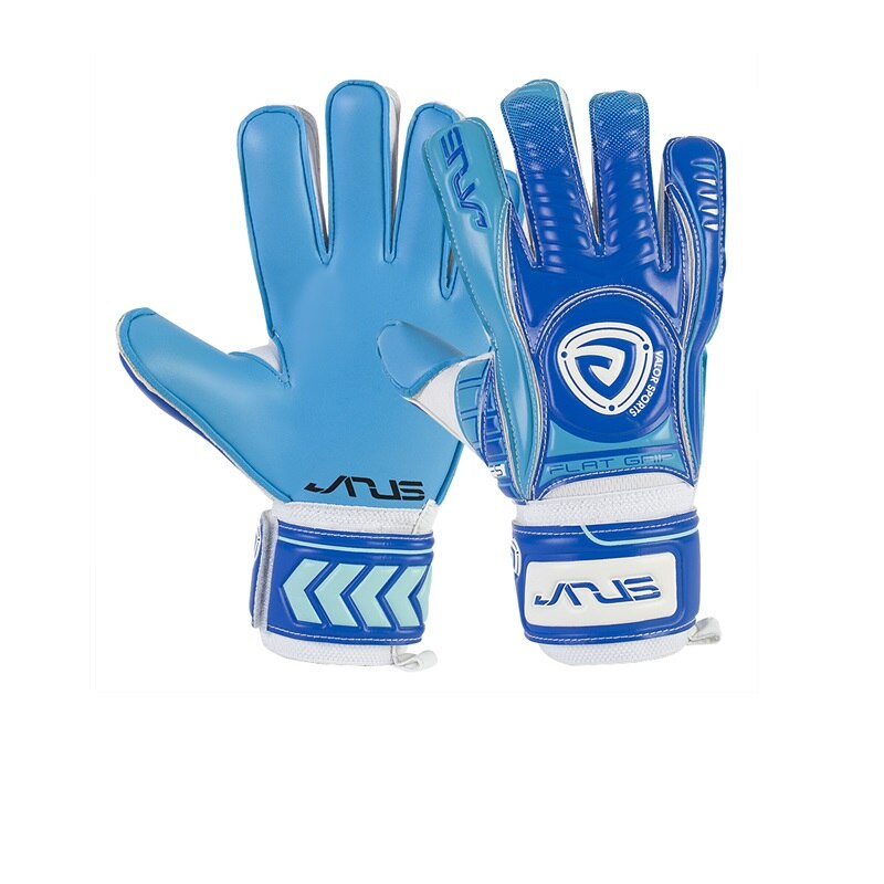 Professionelle Latex Torwart Handschuhe Für Goalie Fußball Fußball Mit Finger Schutz L476: Blue / Size 10