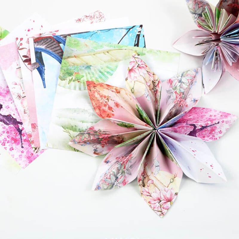 72Pcs/set 15*15cm Square Origami Paper Coloured Double Sided Kid DIY Handmade Folded Craft Scrapbooking Decor Arts Material