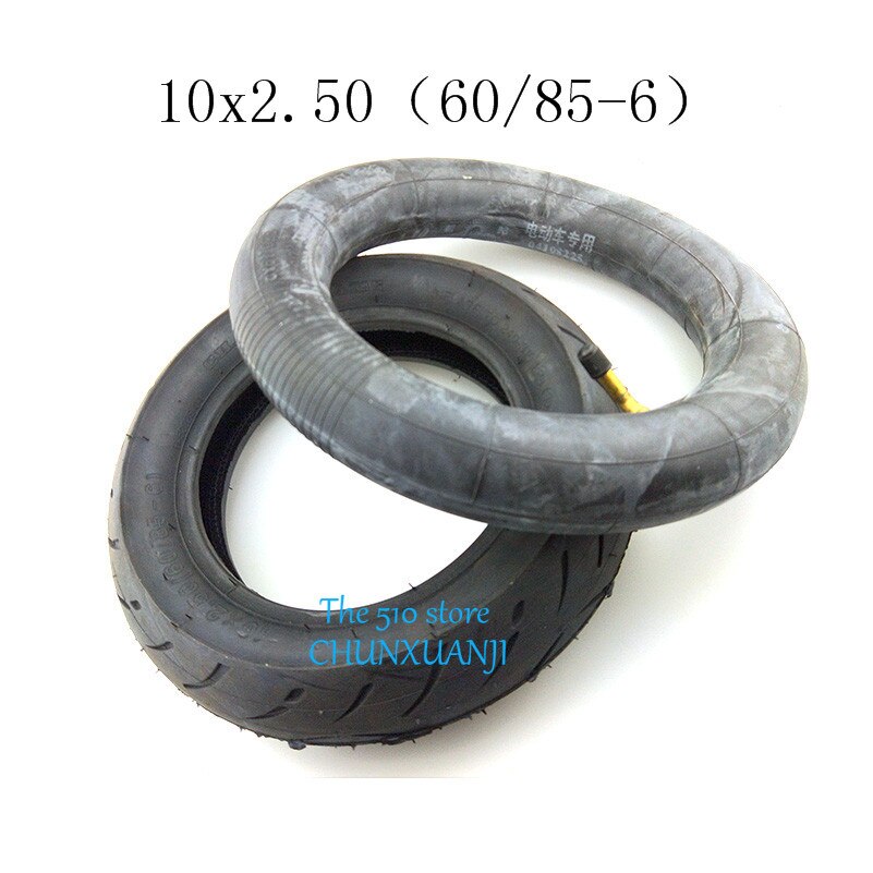 Nyhetssett utvidelse fortykning og slitesterk dekk 10 x 2.5 tube dekk 10*2.50 10 tommers dekk tube inner tube hjul for elektrisk sparkesykkel