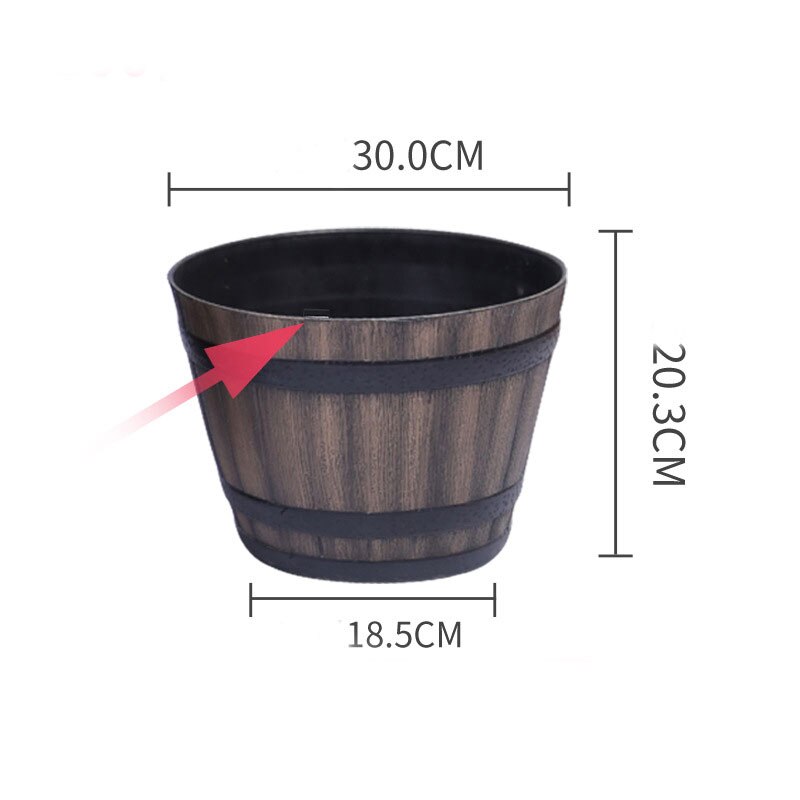 God sund harpiks whisky tønde urtepotte runde planter indendørs udendørs have gårdhave terrasse