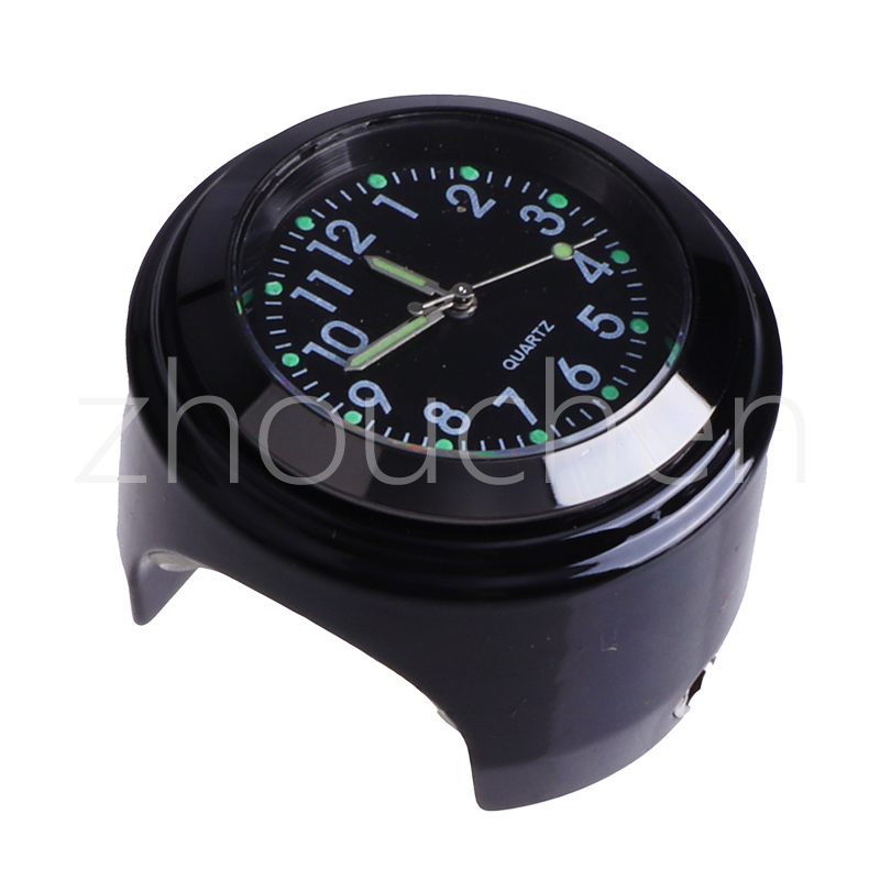 Motorrad Fahrrad uhr Chrom wasserdicht Motor- lenker halterung Quarzuhr Aluminium Leucht uhr Motor- accessori