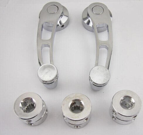 Auto Off-Road Window Deur Glas Winder Krukken Handvat Chrome Aluminium Knop