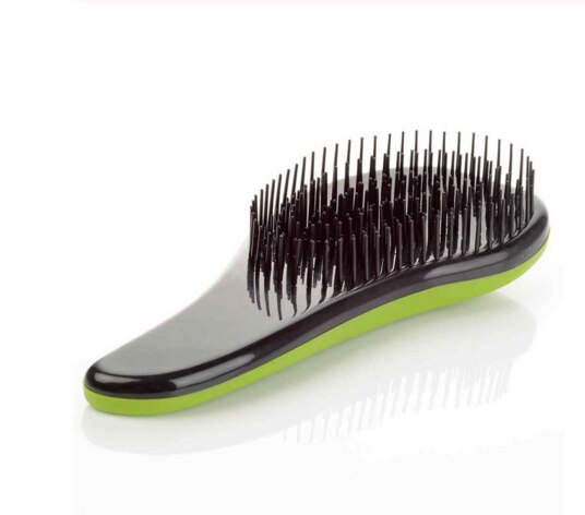 Brosse à cheveux en forme d&#39;œuf rond, outils de coiffure doux, peigne démêlant, Salon, soins capillaires, voyage, 1 pièce: Green-B