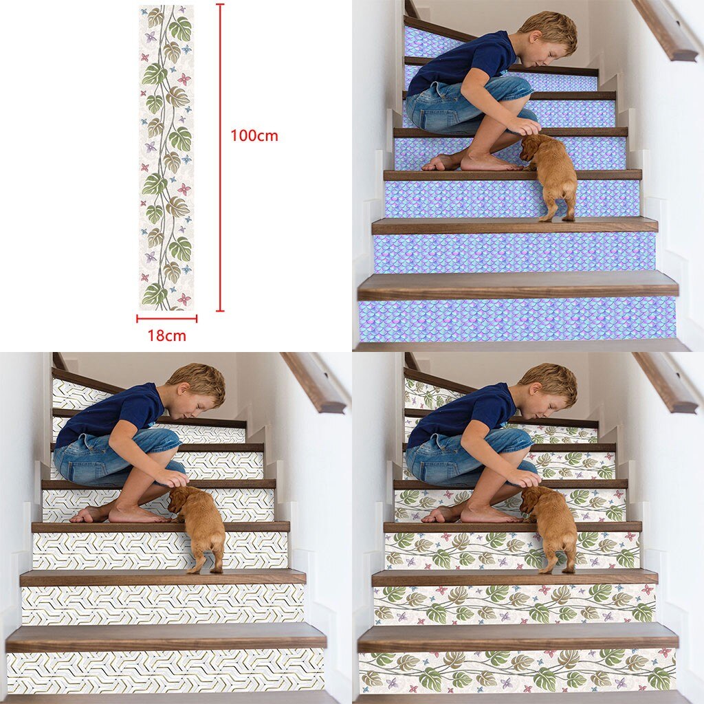 3D Simulatie Trap Stickers 18X100cm Milieu Waterdicht Niet Om Vuil Diy Home Decoratie Muur Sticker