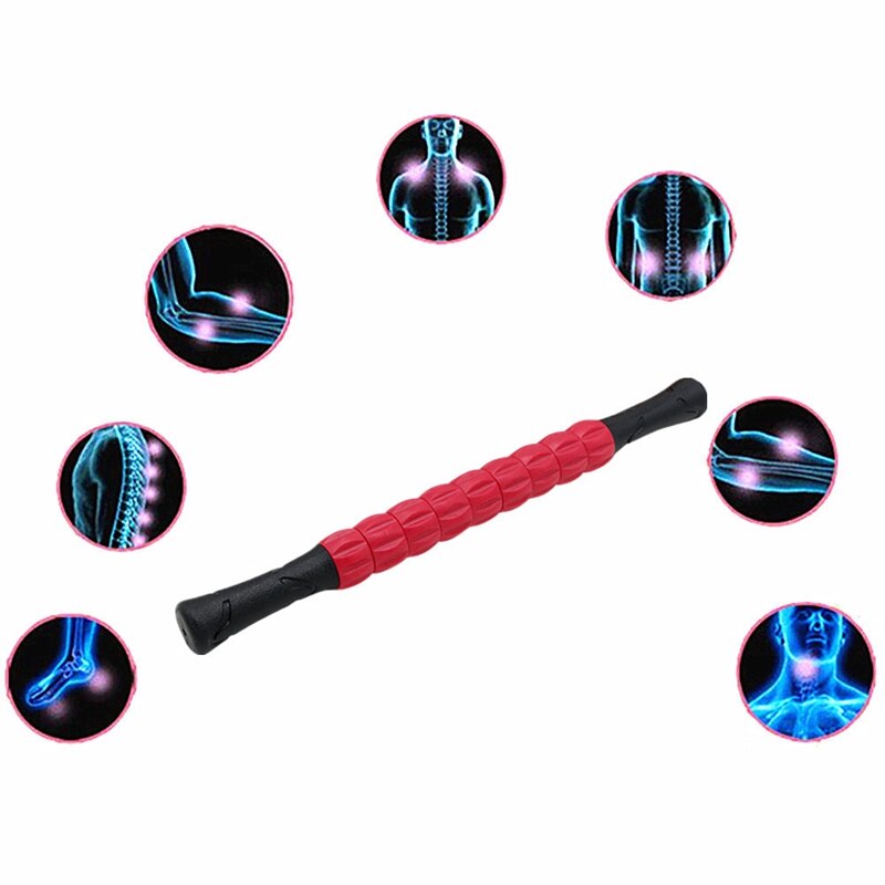 Justerbar växel muskelmassage rulle triggerpunkt massage stick själv myofascial frigöring för ben/rygg/fötter relax yoga verktyg