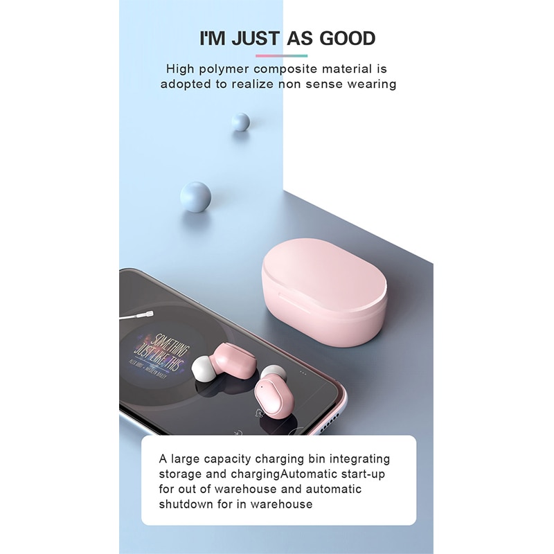 A6s bluetooth øretelefoner for xiaomi airdots trådløse ørepropper 5.0 tws øretelefoner støyreduserende mikrofon for redmi iphone huawei samsung
