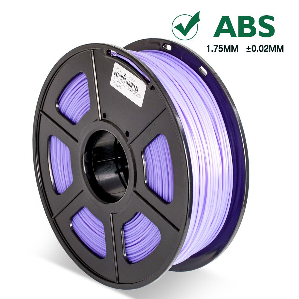 Filamento ABS Blu 1kg 1.75 millimetri di Tolleranza di +/-0.02mm di Buona Resistenza Eco-Friendly Materiale di Stampa per FDM 3D Stampante 100% Nessuna Bolla: Purple