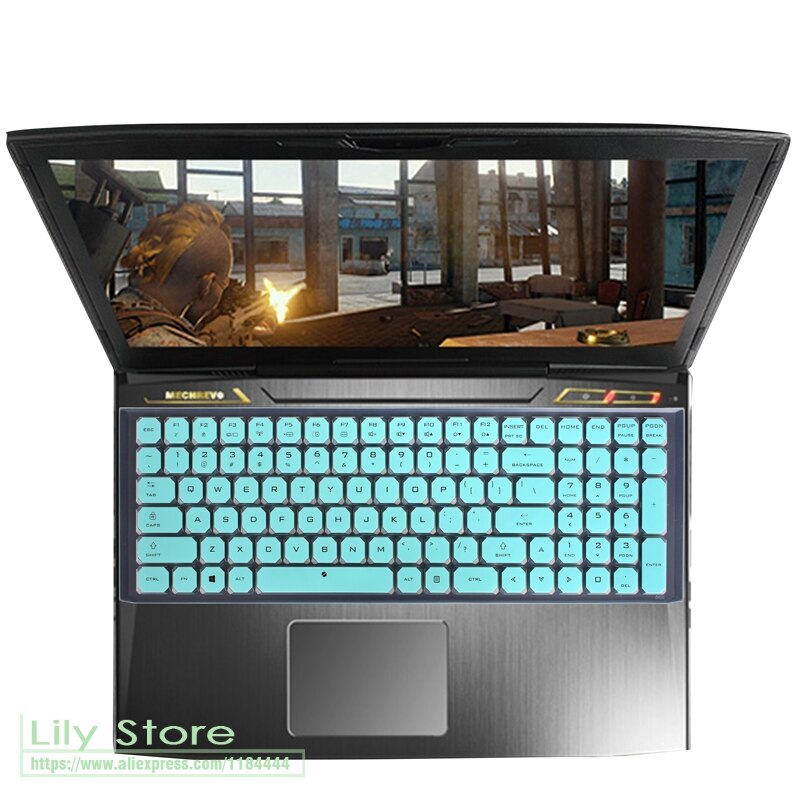 Notebook keyboard Keyboard Cover Skin for MECHREVO Z2 / MECHREVO X8Ti / X8ti Plus Gaming Laptop: whiteblue