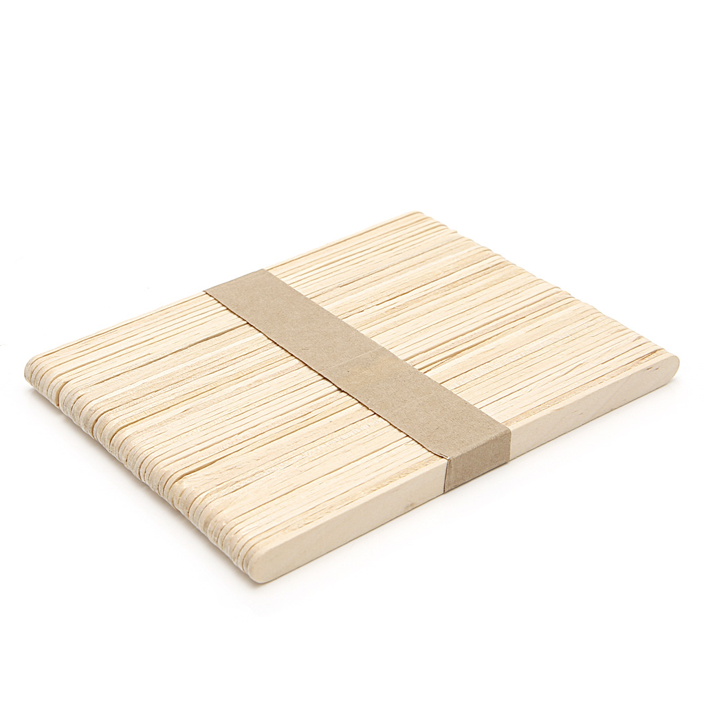 50Pcs DIY Ice Cream Stick Wooden Kids Hand Crafts Art Cake Making Children: 5