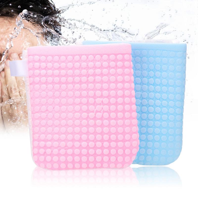 1PC Reusable Face Cleansing Puff Washing Face Antibacterial Gloves Facial Cleaning Pads Face Makeup Remover Tools For Travel