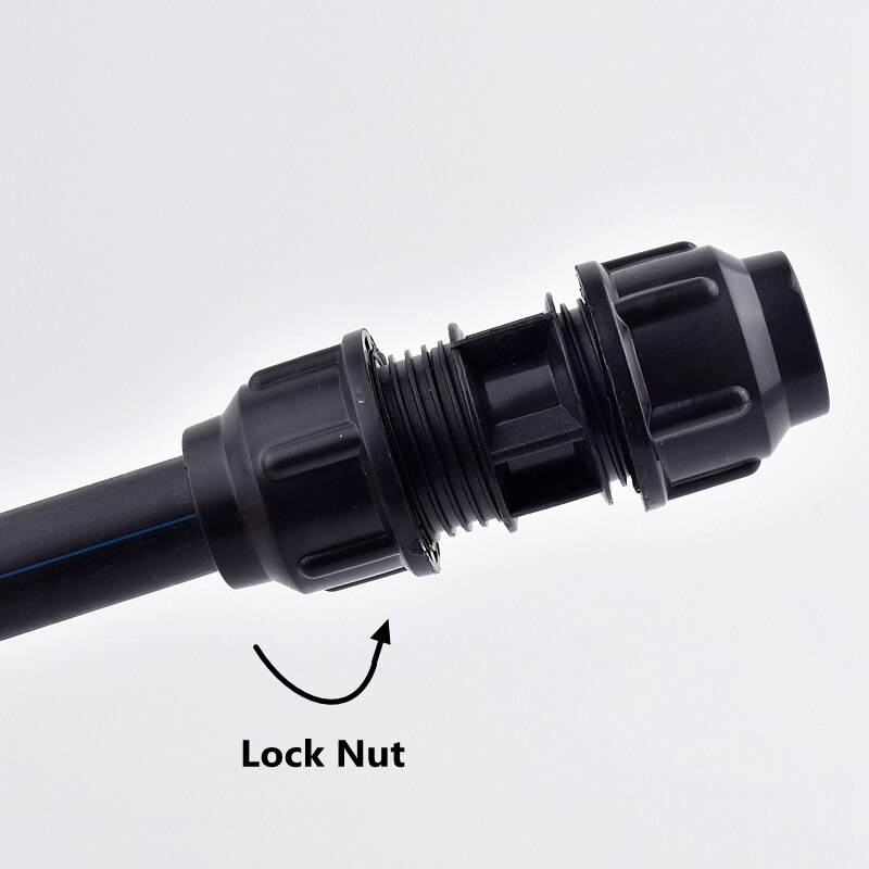 1Pc 20 ~ 63Mm Pe Snelkoppeling Tuin Directe Aansluiting Waterleiding Connectors Landbouw Irrigatiesysteem Plastic Buis fitting