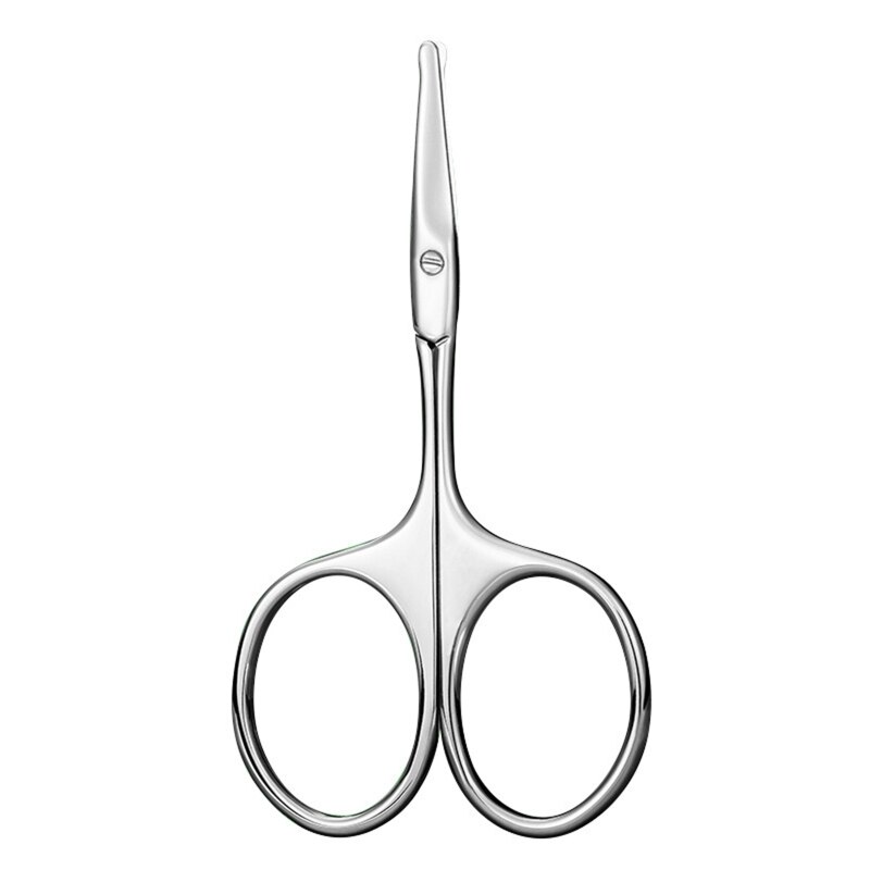 Forbici per trucco in acciaio inossidabile naso portatile capelli sopracciglio ciglia Trimmer rifilatura facciale pinzette strumenti di bellezza: A