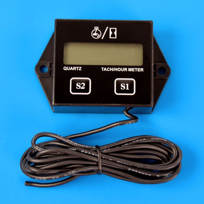 Motorcycle LCD Digital Display Speed Timer Motorboat Engine Electronic Tachometer Universal Motorcycle Digital Gauge Speedometer