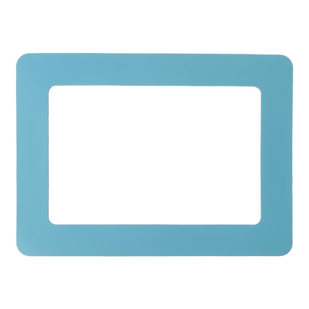 9 Kleuren Diy Kleurrijke Magnetische Foto Fotolijsten Koelkast Magneet Photoframe Thuis Woonkamer Decor: Light Blue