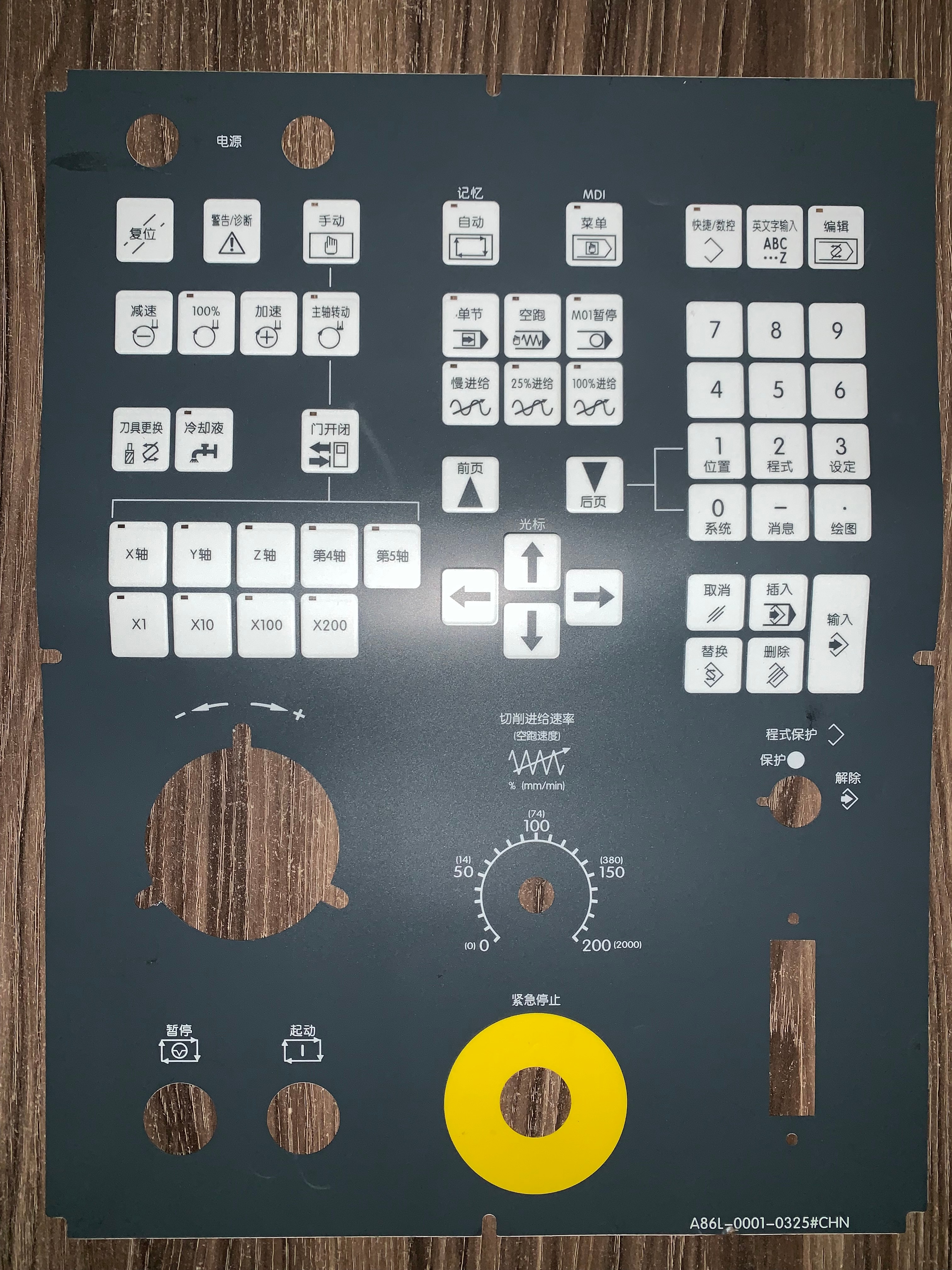 for FANUC FANUC 31i-A system MDI operation panel membrane keyboard membrane A86L-0001-0325 # CHN