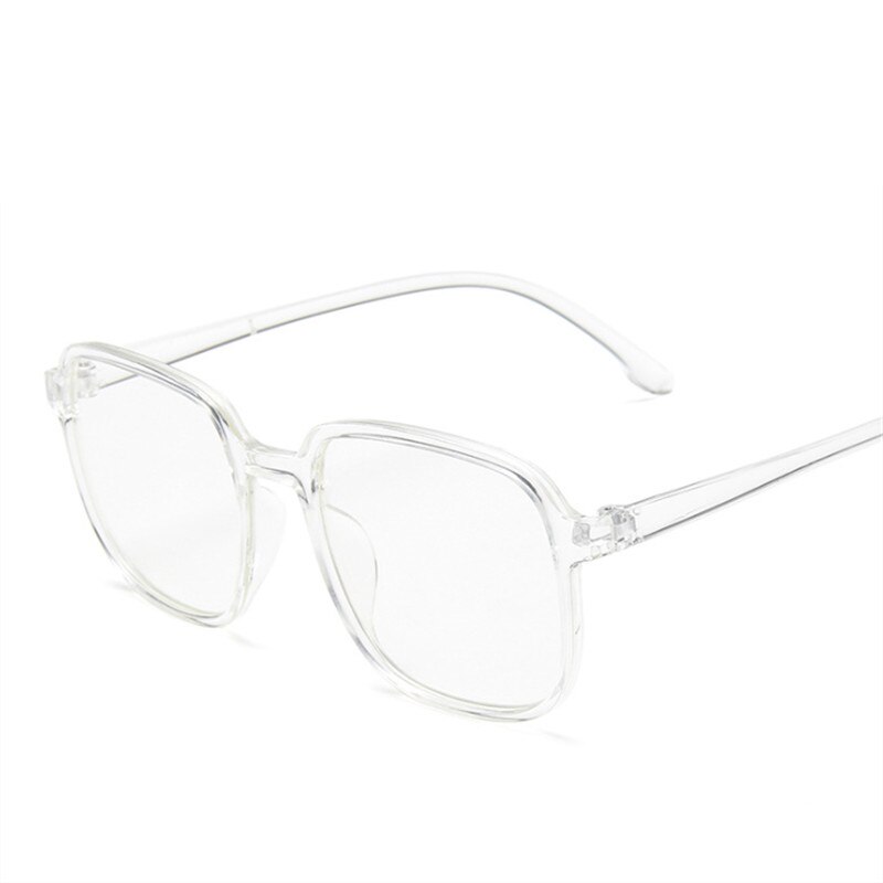 Oulylan montura transparente de anteojos para mujer Retro antiluz azul gafas de ordenador para hombres Trend monturas de gran tamaño para gafas: clear