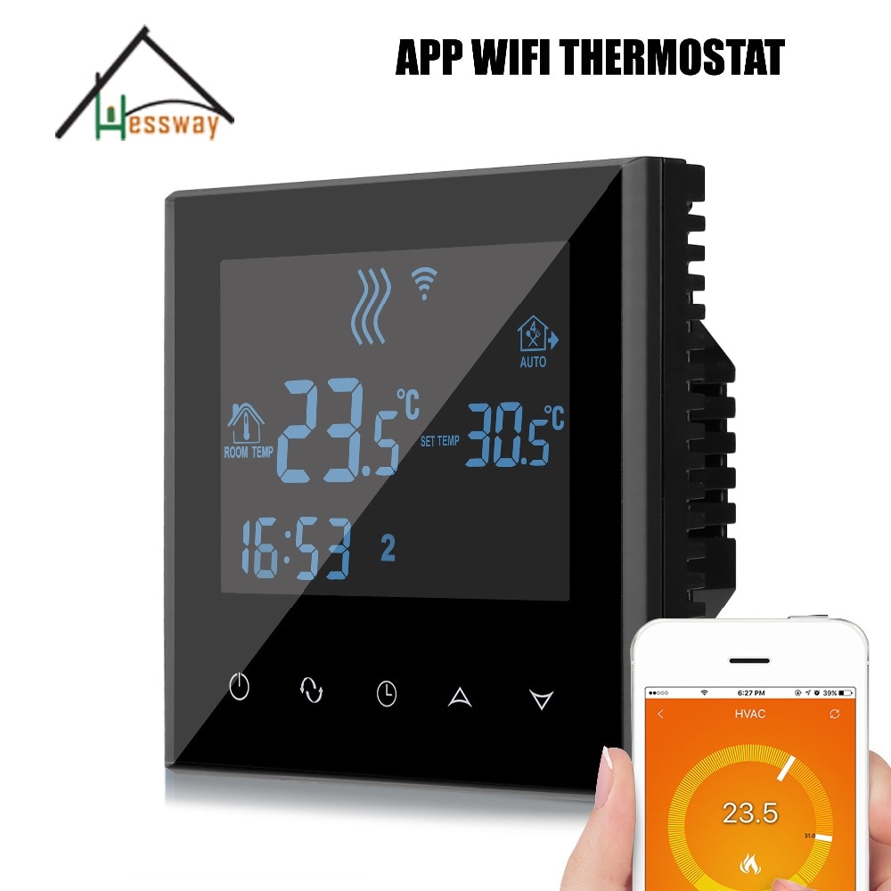 220v 110v 3kw opvarmning wifi termostat temperaturregulator til gulvvarme belastning til app iso android
