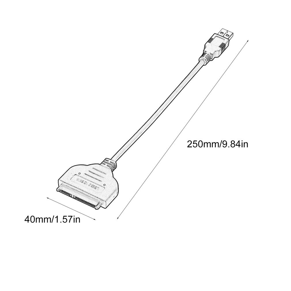 Usb 3.0 Naar 2.5in Sata Iii 22 Pin Adapter Kabel W/Uasp-Sata Naar Usb 3.0 Converter Voor externe Ssd/Hdd Harde Schijf Disk