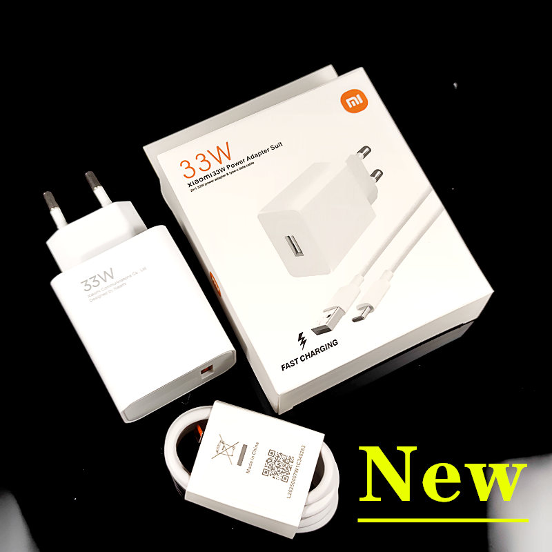 Xiaomi – chargeur d'origine 33W 27w 30w EU Turbo, câble de Type C Mi11 Lite NE 5G POCO F2 X3 Pro NFC Redmi Note 10 9 8