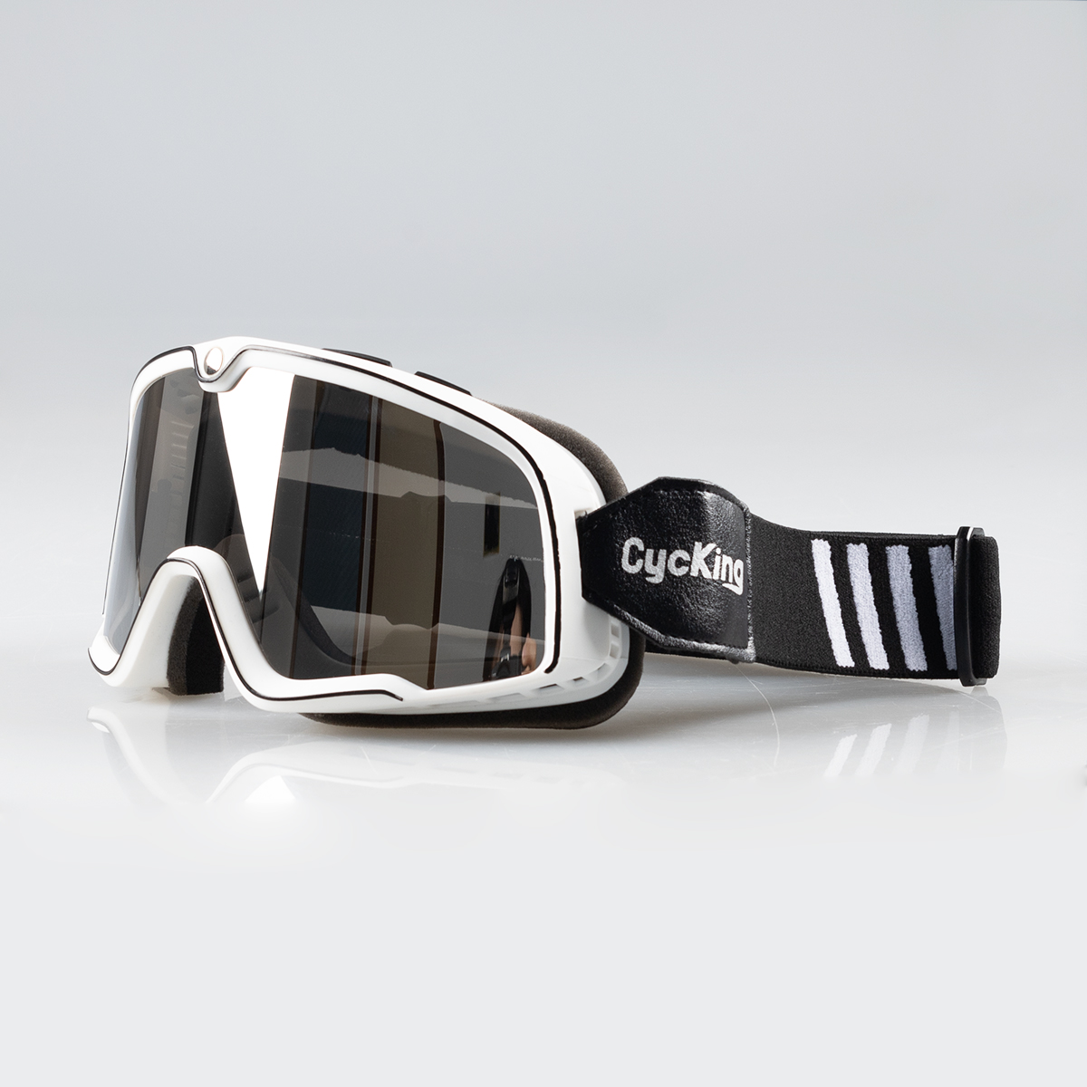 Fietsen Motorbril Vintage Helm Voorruit Off-Road Zonnebril Bril Universele Fietsbescherming: Champagne