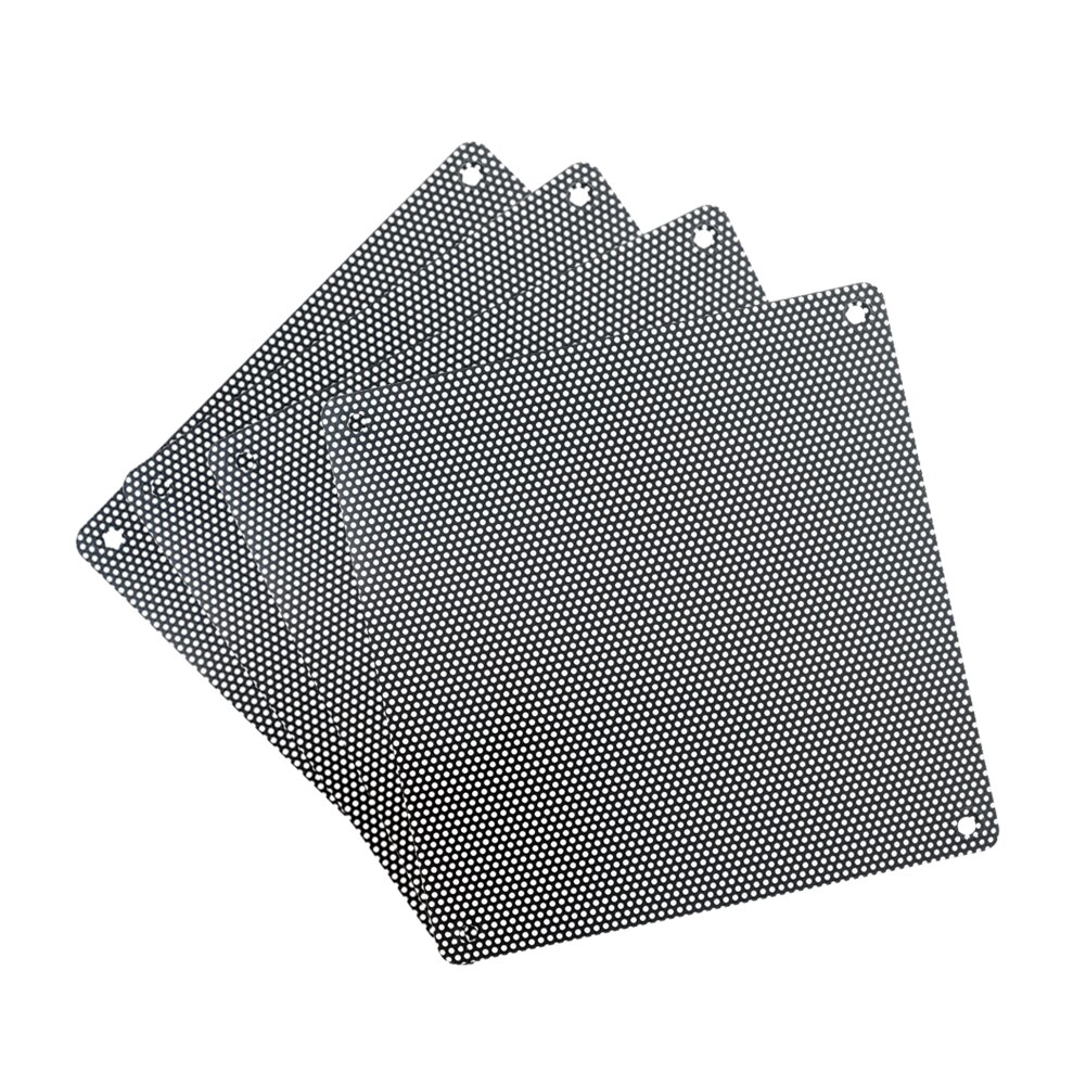 5Pcs 80Mm 90Mm 120Mm 140Mm Pvc Fan Stoffilter Zwart Wit Pc Stofdicht Case Cuttable computer Mesh Cover Computer Koeler Cover