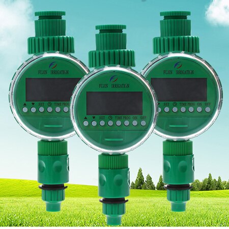 Programmateur D'arrosage électronique Green Blue GB390 - IP55 - Durée 1 à 300 Min, Fréquence 1h à 7 Jours - 8