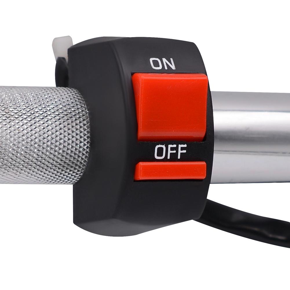 7/8" Universal Motorcylce Handlebar Accident Hazard Light Switch ATV Scooter Snowmobiles Handle Bar Button Connector