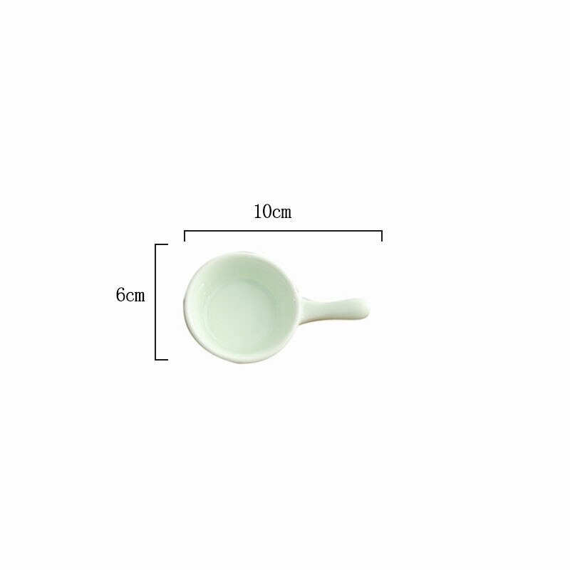 1pc keramik krydderier lille fad rund japansk stil farve sauce sauce fad krydderi tallerken: Grøn