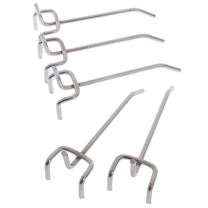 5 pcs Hook Panel Perforated Wall Storage Garage Workshop Fixing 10CM