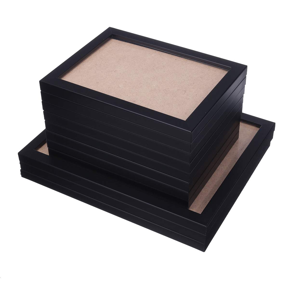 11Pcs DIY Wall Hanging Photo Frame Set Modern Art Home Decor Bedroom Living Room Wall Decoration Family Picture Display: Black