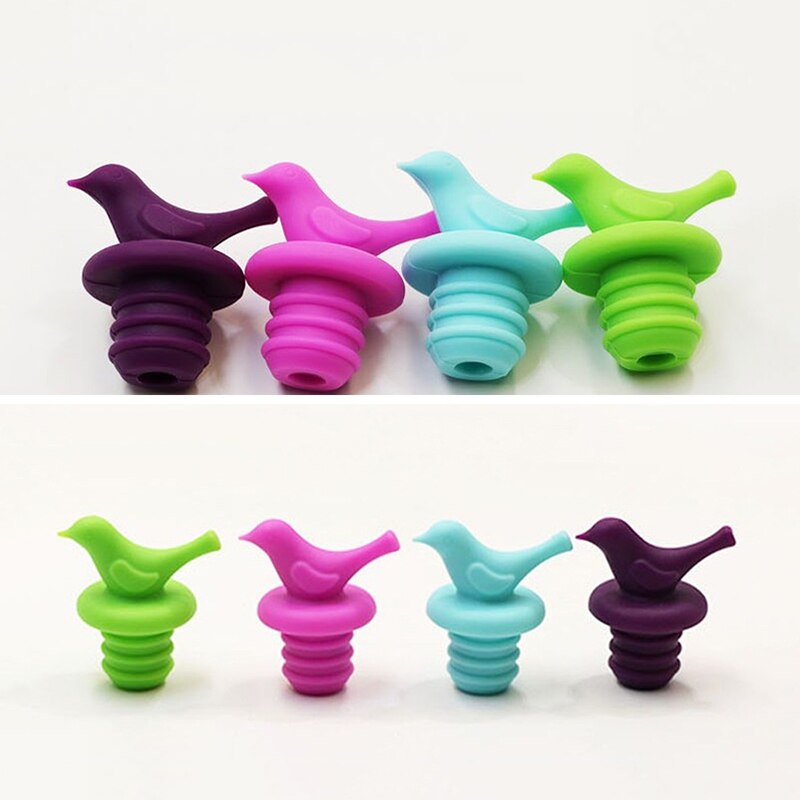 Tapón de silicona para botella de vino, de grado alimenticio tapón para botella de cerveza, tapas para botellas, selladores, libre de goteo, tapón para mantenimiento fresco, accesorios de herramientas de cocina