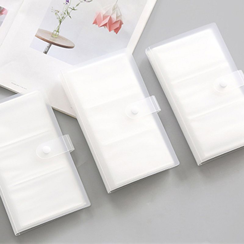 240 Slots Transparent PP Cover Business Card Book Large Capacity ID Holders Ticket Collection Clip K3KB