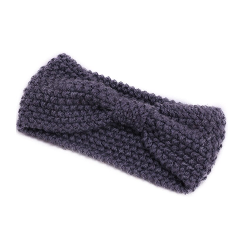 Winter gebreide hoofdband tulband haarband voor vrouwen meisjes baby meisjes haaraccessoires gehaakte strik haarband hoofddoek