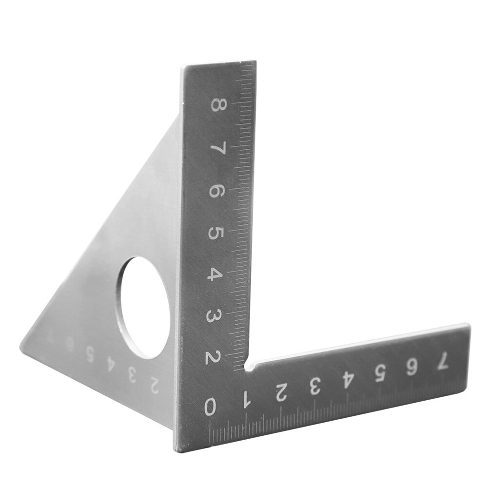 Stainless Steel Angle Ruler Protractor Multifunction Woodworking 45 90 Degree Measuring Marking Gauge Angle Protractor Rulers: stainless steel
