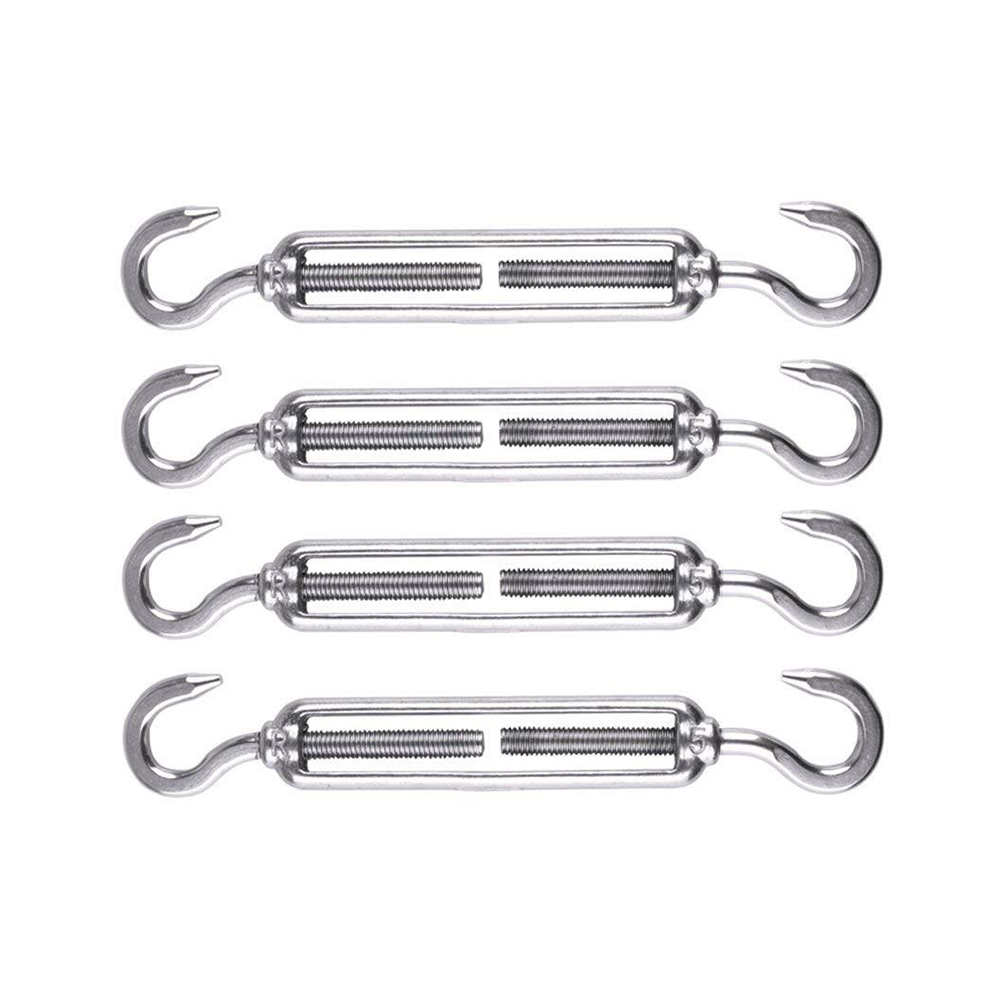 Sun Shelter Shade Sail Hardware Kit Awning Canopy Accessories 304 Stainless Steel Carabiner Clip Hook Screws Tent Tarp Accessory