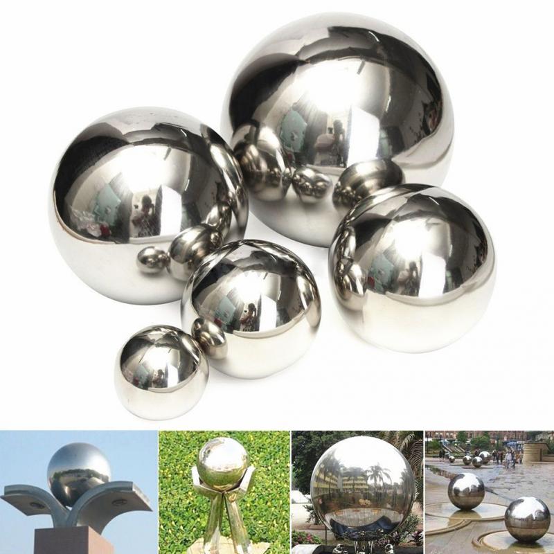 High Brightness Shine Sphere Stainless Steel Mirror Sphere Ball 15cm/12cm/10cm/8cm/5.1cm Home Garden Ornament Decoration