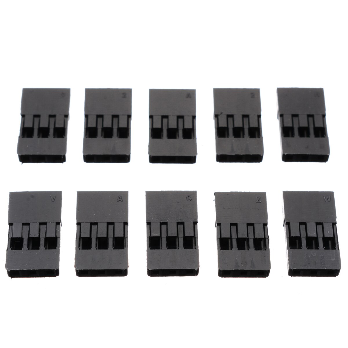 30Pcs Mannelijke &amp; Vrouwelijke Vergulde Terminal Met 10 Roer Plug Gesp Connector Voor Rc Auto Model Servo connector