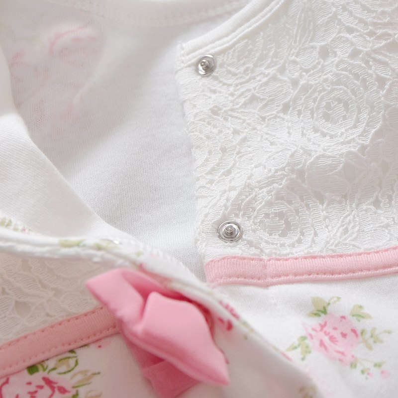 Vêtements de printemps pour -né fille, barboteuse en dentelle florale + chapeaux, ensembles de vêtements de princesse