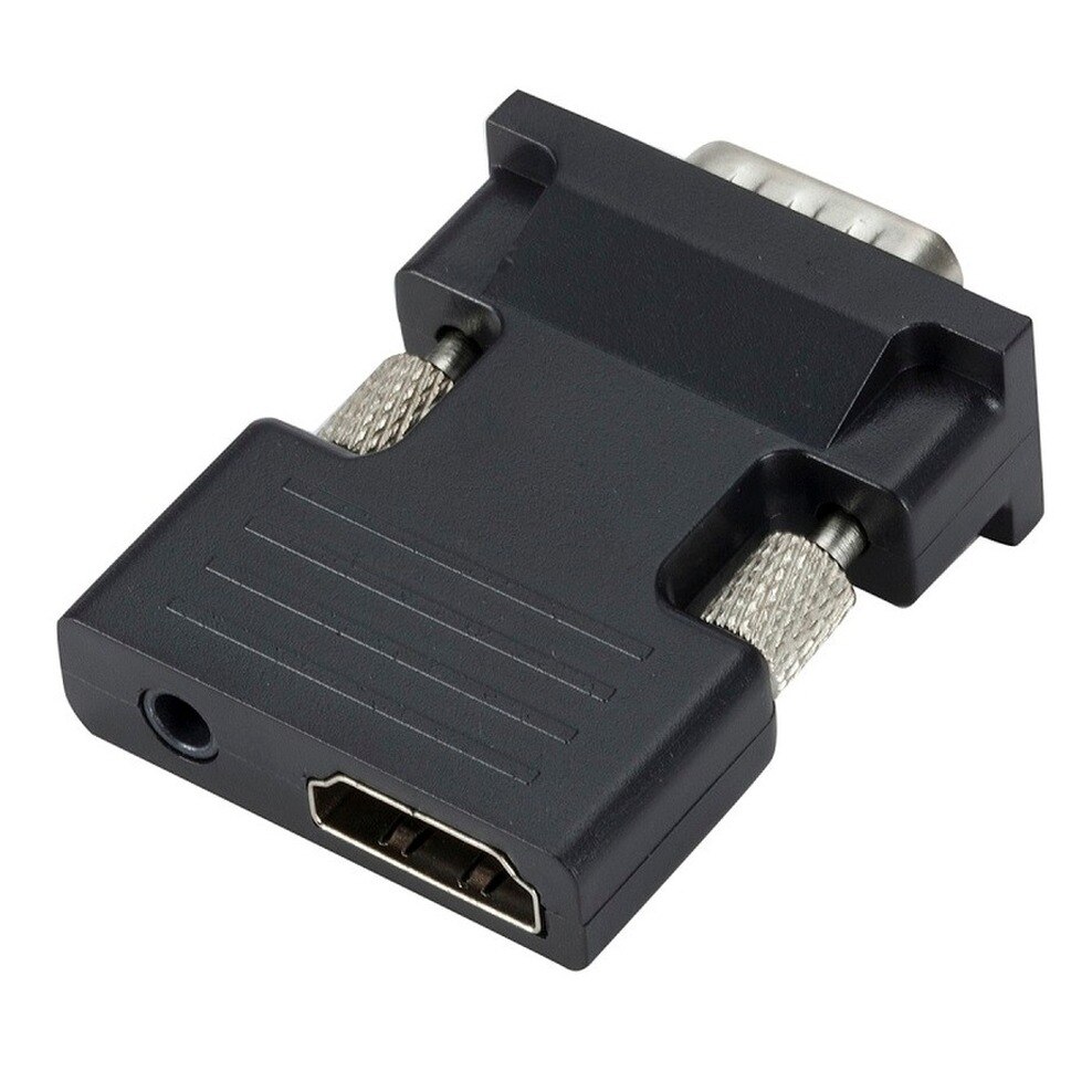 Inioiczmt Hdmi Female Naar Vga Male Converter 3.5Mm Audio Kabel Adapter 1080P Fhd Video-uitgang Voor Pc Laptop tv Monitor Projector