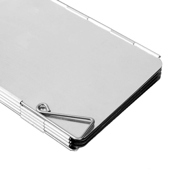 8/10/12/14/16 Plate Foldable Stove Windshield Outdoor Cooking Gas Stove Wind Shield Picnic Cookware Windbreak Camping Equipment