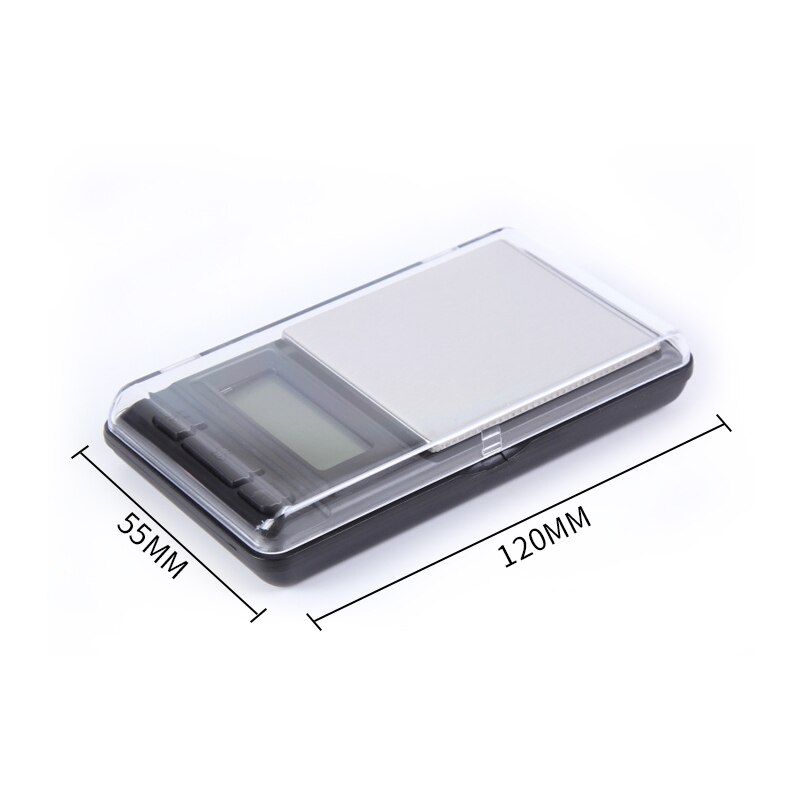 Minibáscula electrónica portátil para joyas, báscula de bolsillo, báscula Digital, pantalla de joyería, Escala de gramos de alta precisión de 100g/200g/500g