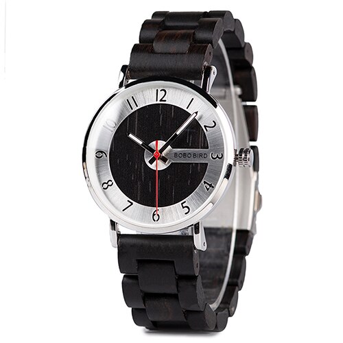 Bobo bird houten horloges herenhorloges houten band quartz horloge ideale items w *q23: Wit horloge
