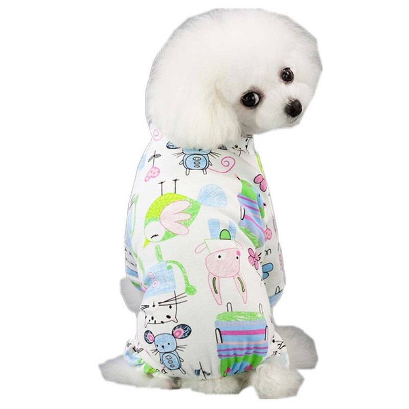 All Seasons Cartoon Print Dog Pajamas Soft Comfort... – Grandado