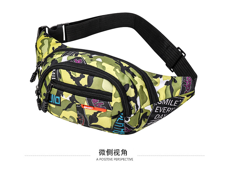 Moda spalla marsupi amanti Camouflage marsupio alpinismo all'aperto Messenger Bag tempo libero Versatile colore Trend Bag