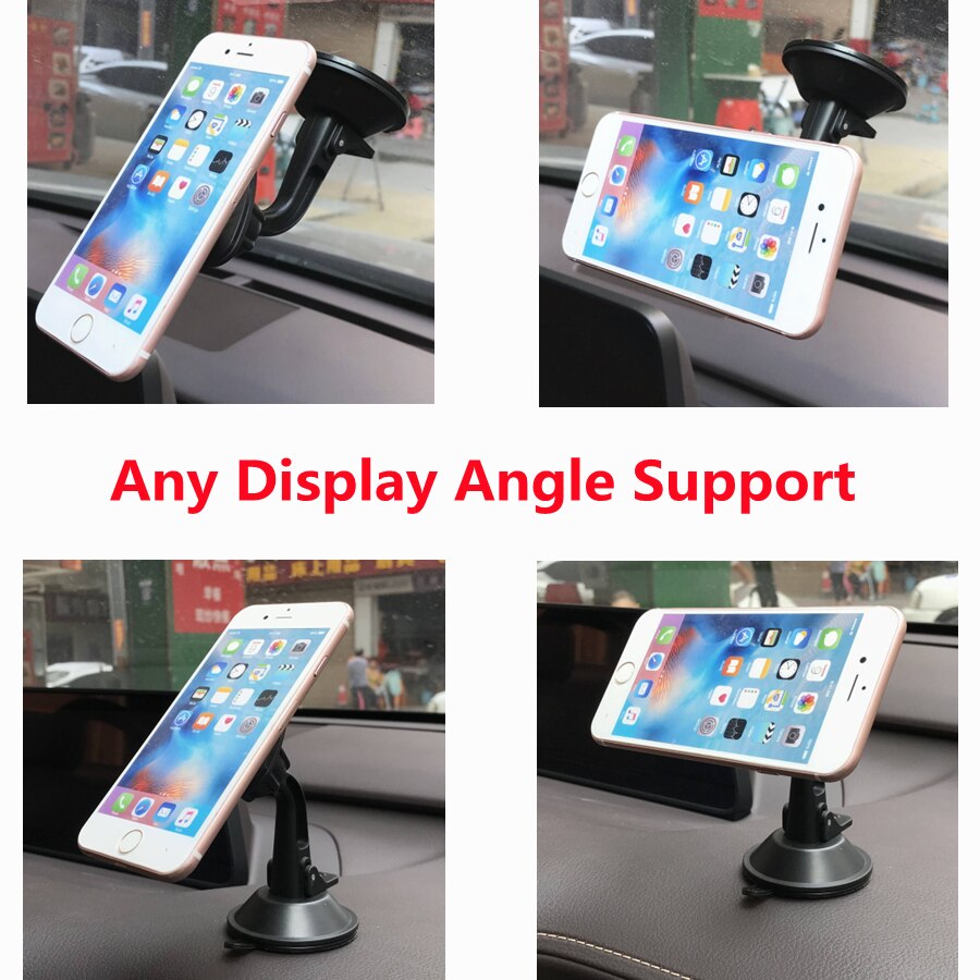 Universele Magnetische Auto Telefoon Houder Auto Stand Mount Houder 360 Draaibaar Stand Ondersteuning Voorruit Dashboard Mobiele Telefoon Houder
