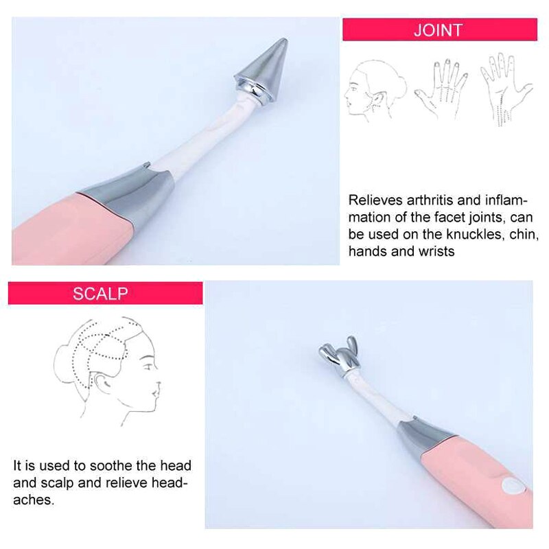 6 in 1 elektrische tinnitus-verlichtingsmassage-apparaat, anti-aging facelift-massage-apparaat @ me88